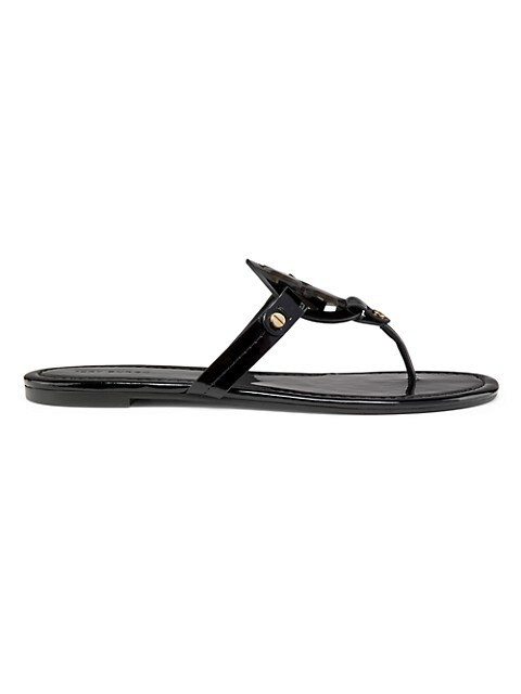 Miller Patent Leather Thong Sandals | Saks Fifth Avenue