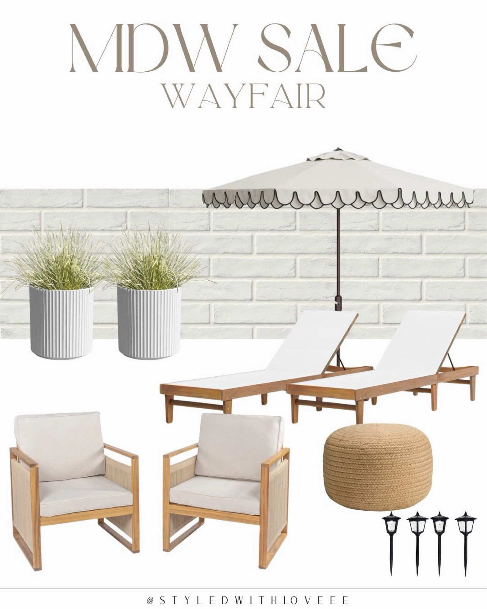 @Wayfair 
Pulled together a few outdoor pieces I’d grab now before they sell out.
Neutral, coastal, and actually practical (yes to comfy seating + cute shade!).
Perfect for patios, balconies, or backyard hangs.

#LTKHome #LTKSaleAlert #LTKSwim