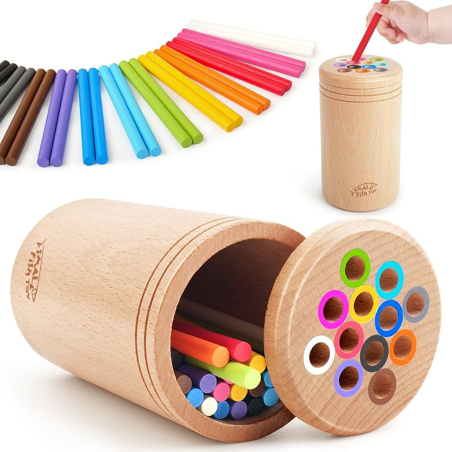 Montessori Toys for 1 2 3 Year Old：Solid Wood Fine Motor Skills Object Permanence Box for One T... | Amazon (US)