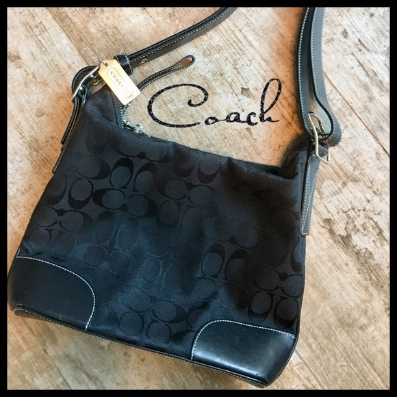 Coach Authentic Signature Print Canvas/Leather Bag | Poshmark