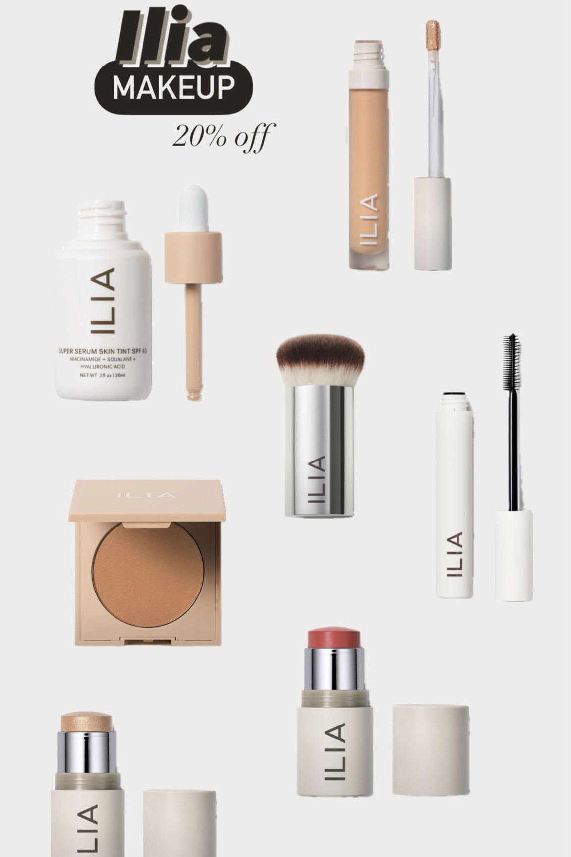 Black Friday Sales: Ilia Makeup 💄 
20% off
These are my everyday go tos!

#LTKCyberWeek #LTKbeauty #LTKsalealert