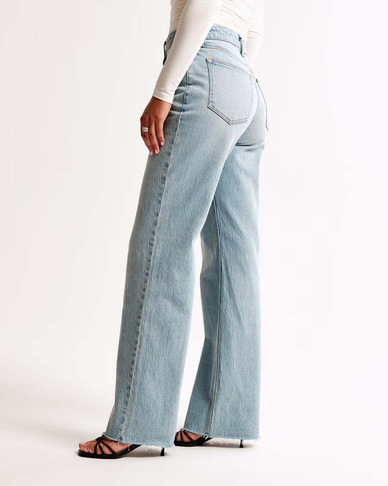 Women's Curve Love High Rise 90s Relaxed Jean | Women's Bottoms | Abercrombie.com | Abercrombie & Fitch (US)