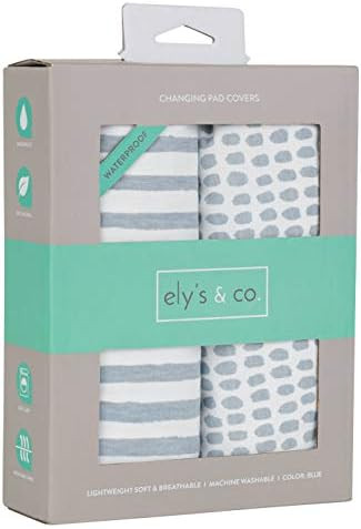 Amazon.com : Ely’s & Co. Patent Pending Waterproof Changing Pad Cover|Cradle Sheet 2-Pack Set f... | Amazon (US)
