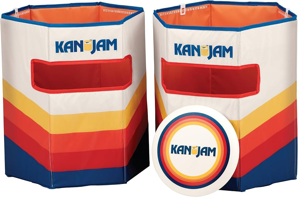 Kan Jam Pack 'N Go Foldable Travel Disc Toss Game - Portable All-Weather Beach Games - Built-in S... | Amazon (US)