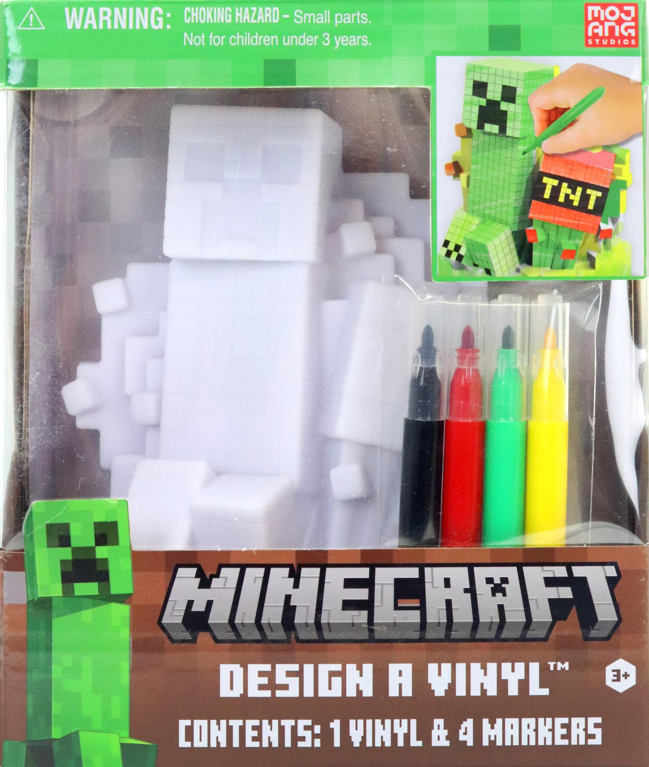 Minecraft Design A Vinyl DIY Coloring Craft for Kids with Washable Markers Decorate Your Own Mine... | Amazon (US)