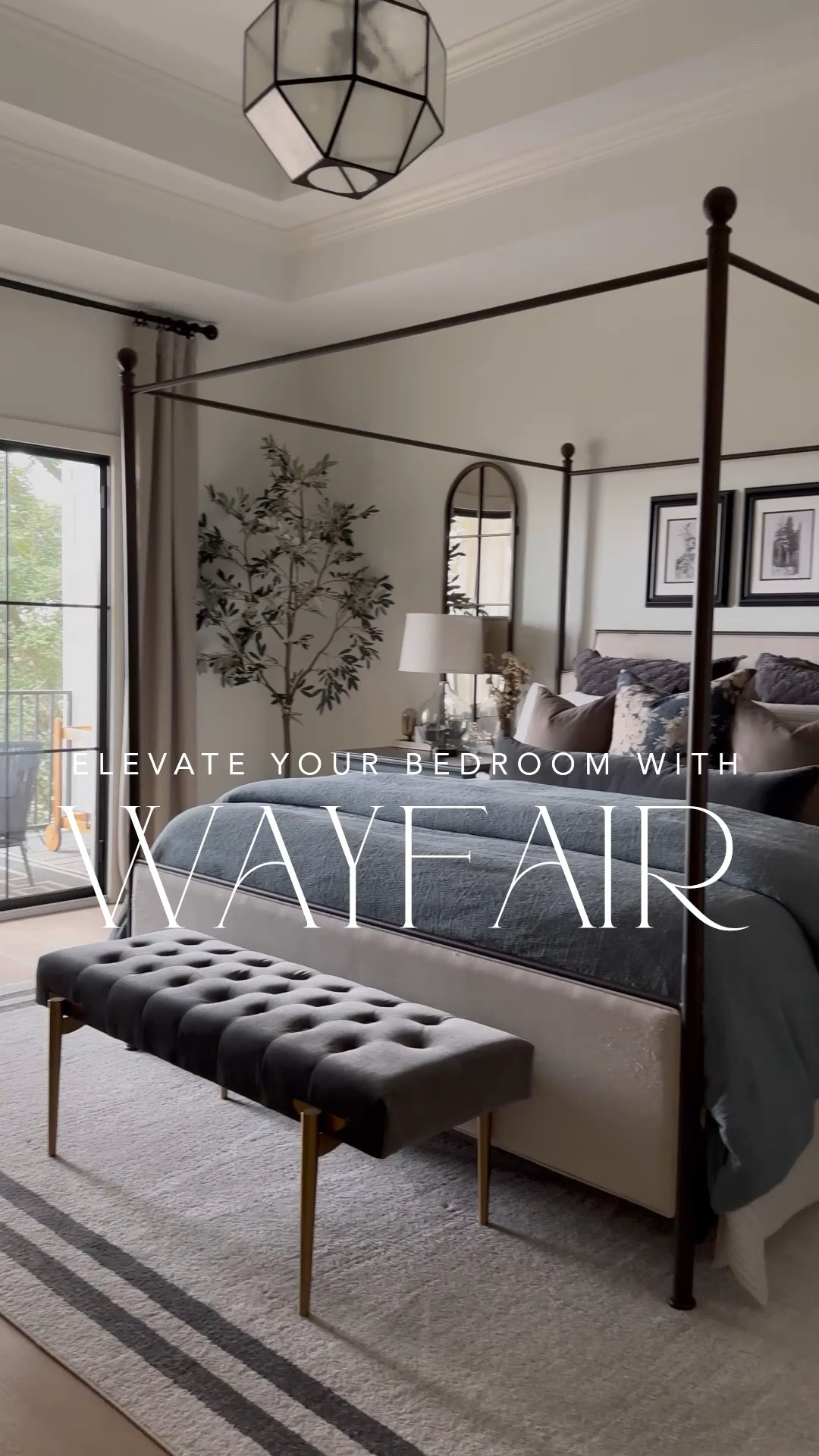 Elevated bedroom decor ideas with some of my favorite Wayfair finds! I love using mirrors above nightstands for a designer look, adding texture with a faux tree, and this narrow console to help add dimension to a blank wall! #WayfairPartner #Wayfair @wayfair


#LTKFindsUnder100 #LTKStyleTip #LTKVideo
