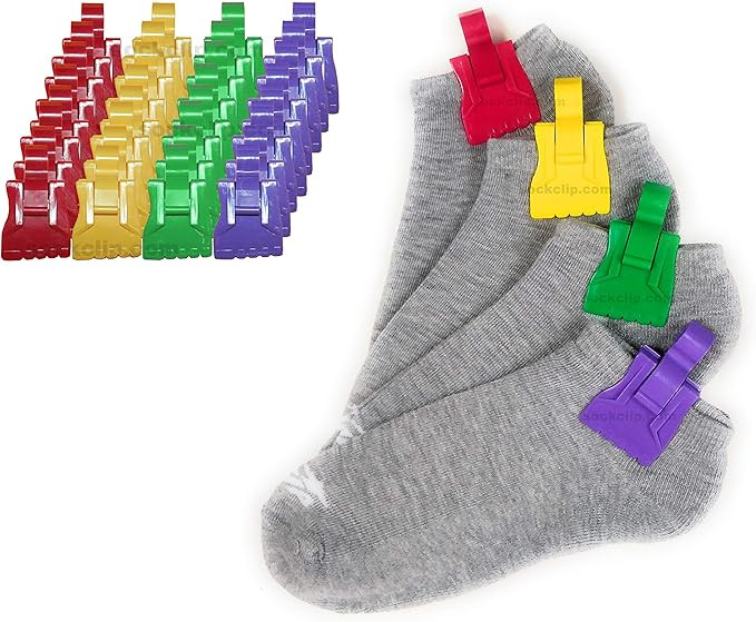 Amazing Sock Clip Sock Holder, Made in U.S.A. Laundry Time Saver, Washer-Dryer Safe, Rainbow Colo... | Amazon (US)