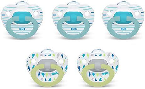 NUK Orthodontic Pacifiers, 6-18 Months, 5-Pack | Amazon (US)