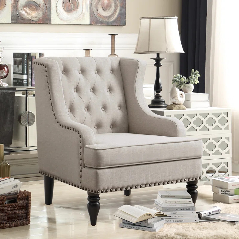 Paule 29'' Wide Tufted Wingback Chair | Wayfair North America