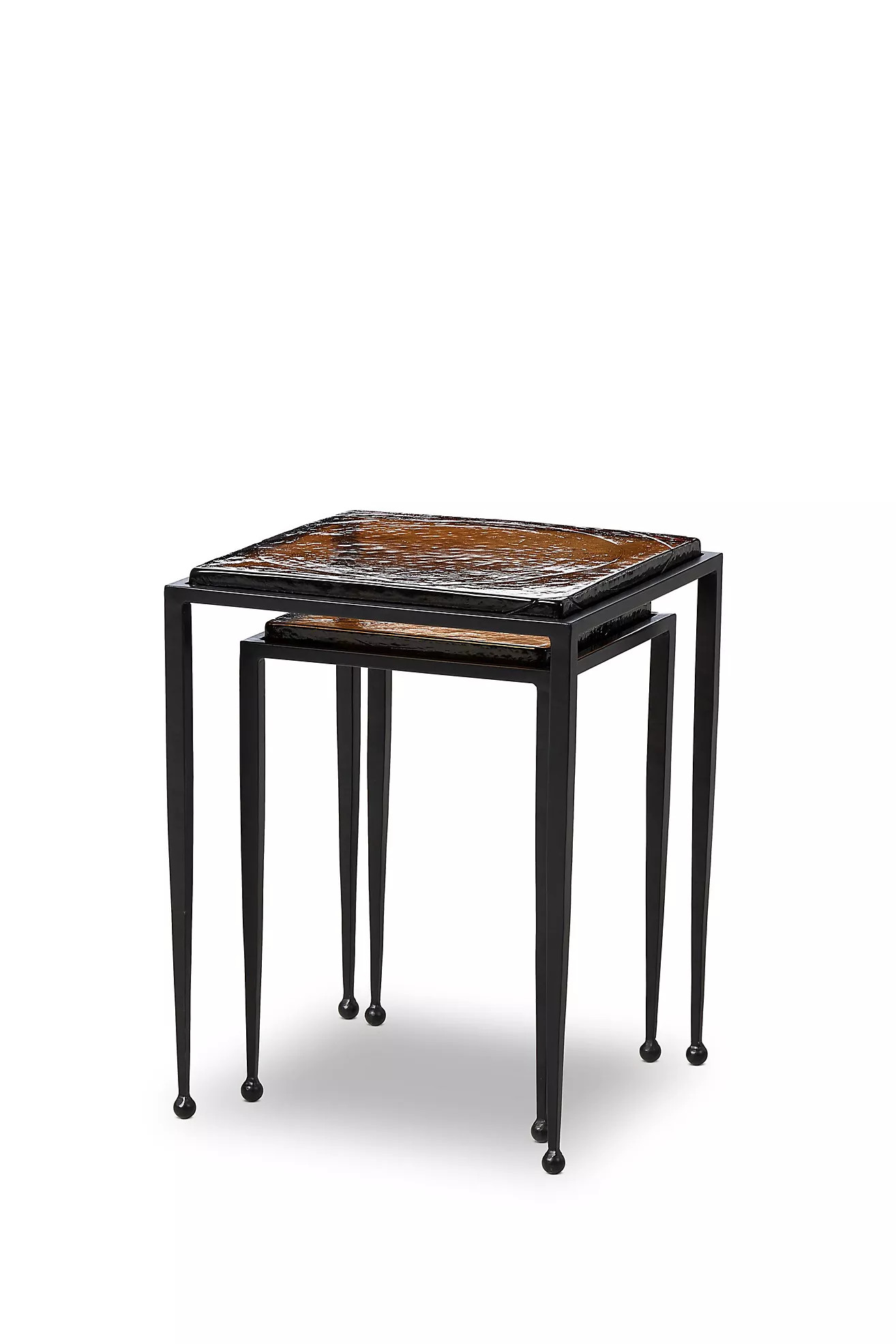 Dalston Square-Top Tapered-Leg Nesting End Table Set | Anthropologie (US)