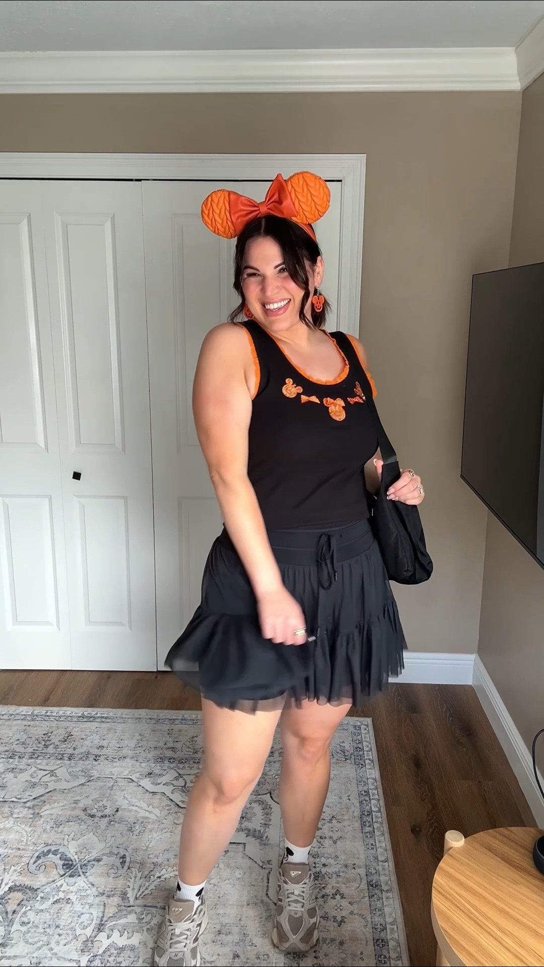 Midsize Disney outfit idea! 

Pajamas from beginning of video : top/bottoms : large 
Tank - xl
Skort - xl
Sneakers - 9.5

#LTKMidsize #LTKTravel #LTKHalloween