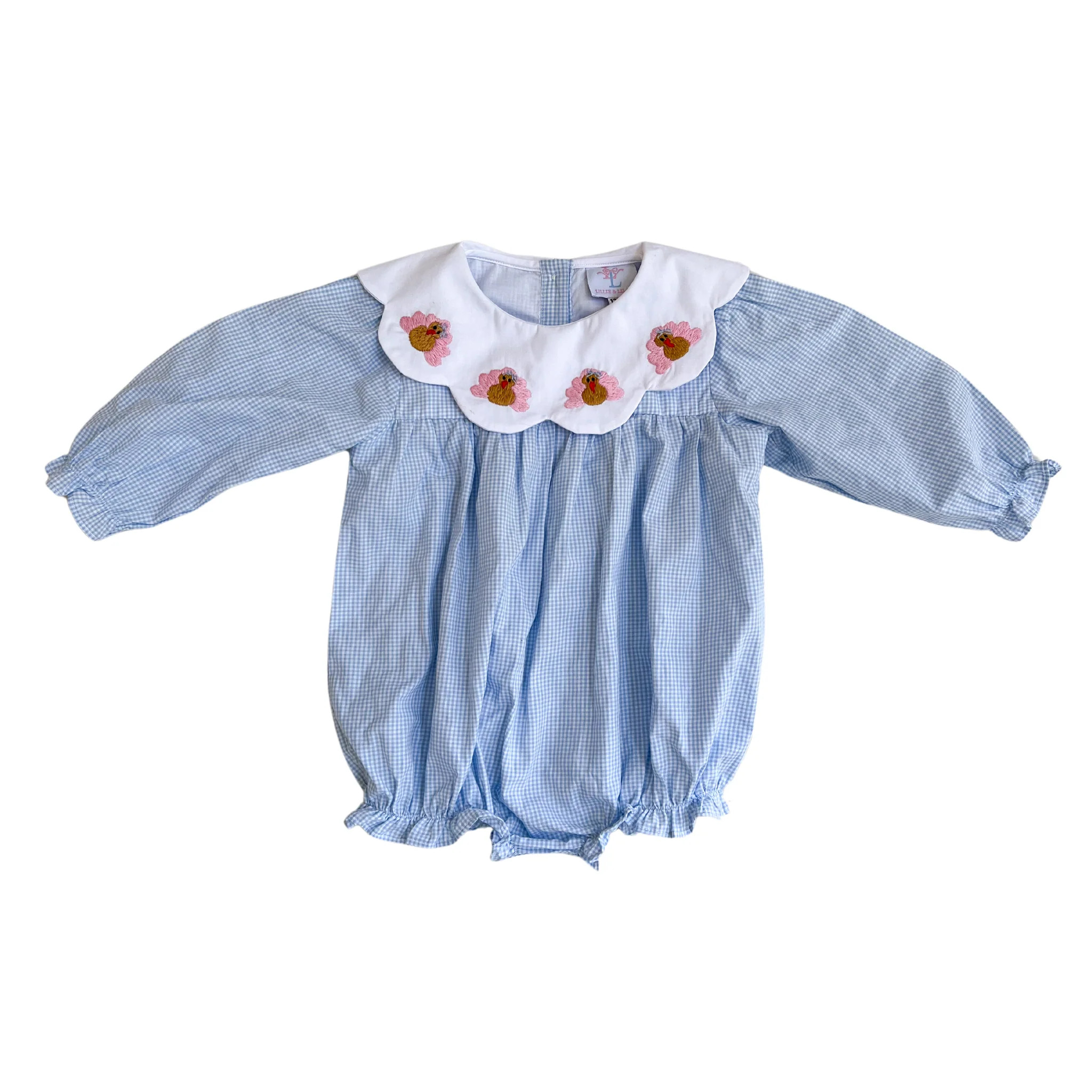 Taylor Turkey Smocked Bubble | Lillie & Lilah