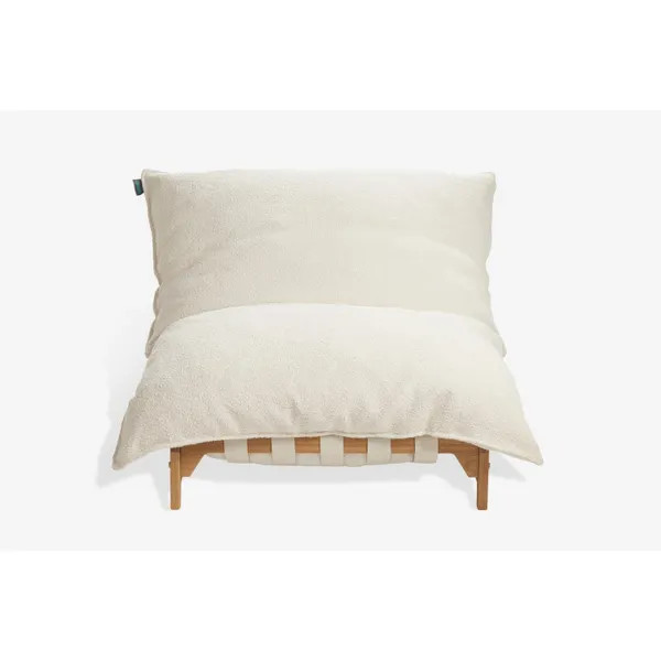 Lovesac - PillowSac Chair and Squattoman: Cloud Boucl\u00e9 | Lovesac
