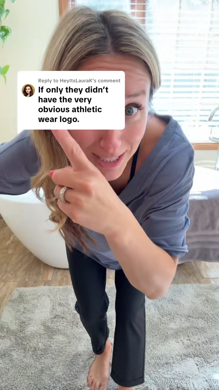 Replying to @HeyItsLauraK Laura!!! Ask and you shall receive!!🙌🏼 They just sent me a new version of their viral casual pants…only this time they didn’t put a logo on them! So now you can rock them to work and make it look like you’re dressed up w/o feeling like it!! 🎉🎉 

#LTKStyleTip #LTKFindsUnder50 #LTKActive