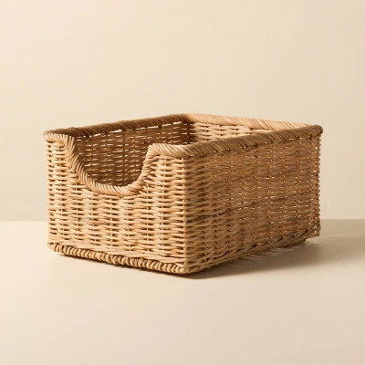 Woven Rattan Pantry Storage Basket - Hearth & Hand™ with Magnolia | Target
