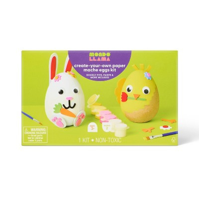 Easter Craft 2ct Paper Mache Embellished Bunny and Chick Painting Activity Kit - Mondo Llama™ | Target
