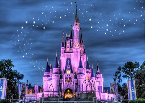 Castle Backdrop 7x5ft Beautiful Castle Night View Photography Background for Children and Girl Bi... | Amazon (US)