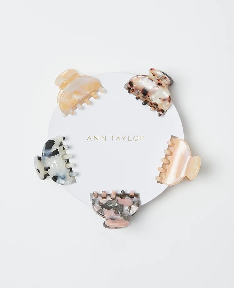 Tortoiseshell Print Hair Clip Set | Ann Taylor (US)