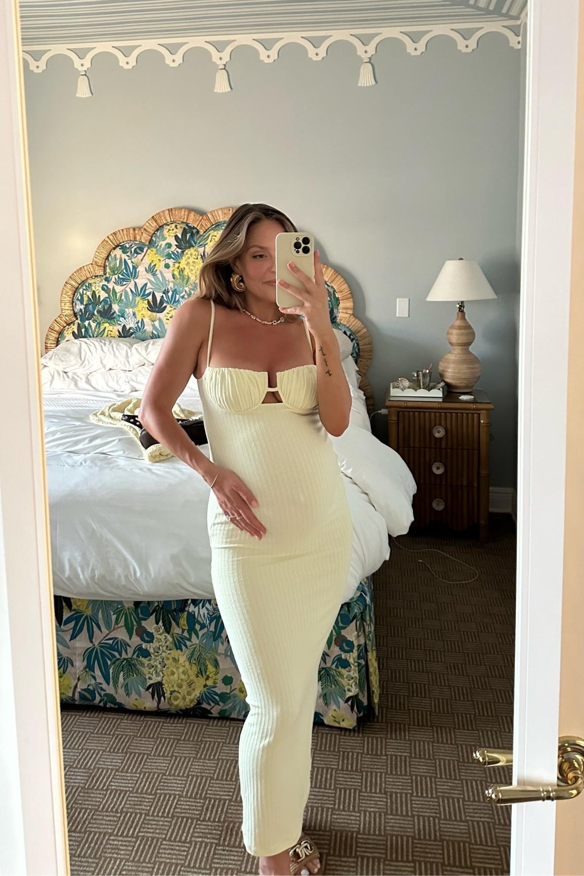 This dress is proof you can feel both comfy & spicy while pregnant  💛

#LTKbump #LTKtravel #LTKSeasonal