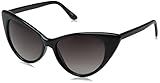 Super Cateyes Vintage Inspired Fashion Mod Chic High Pointed Cat-Eye Sunglasses (Black/Gradient) | Amazon (US)