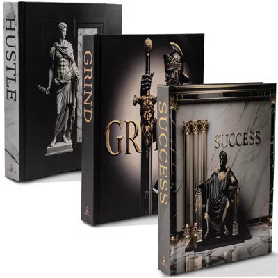 Luxury Decorative Books For Home Decor Fake Books For Decoration Coffee Table Book Stylish Book Decor With Pen Perfect For Modern Aesthetic & Elegant | Wayfair North America