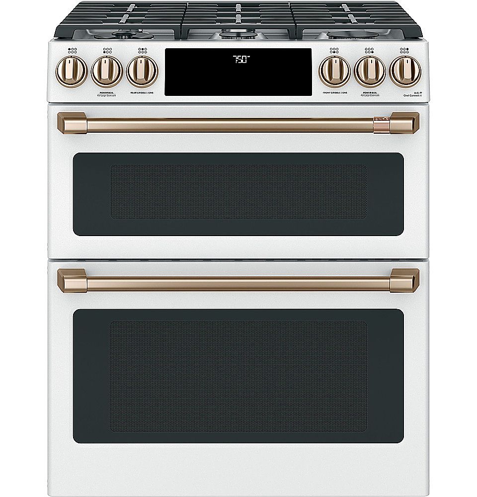 Café 6.7 Cu. Ft. Slide-In Double Oven Gas True Convection Range with Built-In WiFi, Customizable... | Best Buy U.S.