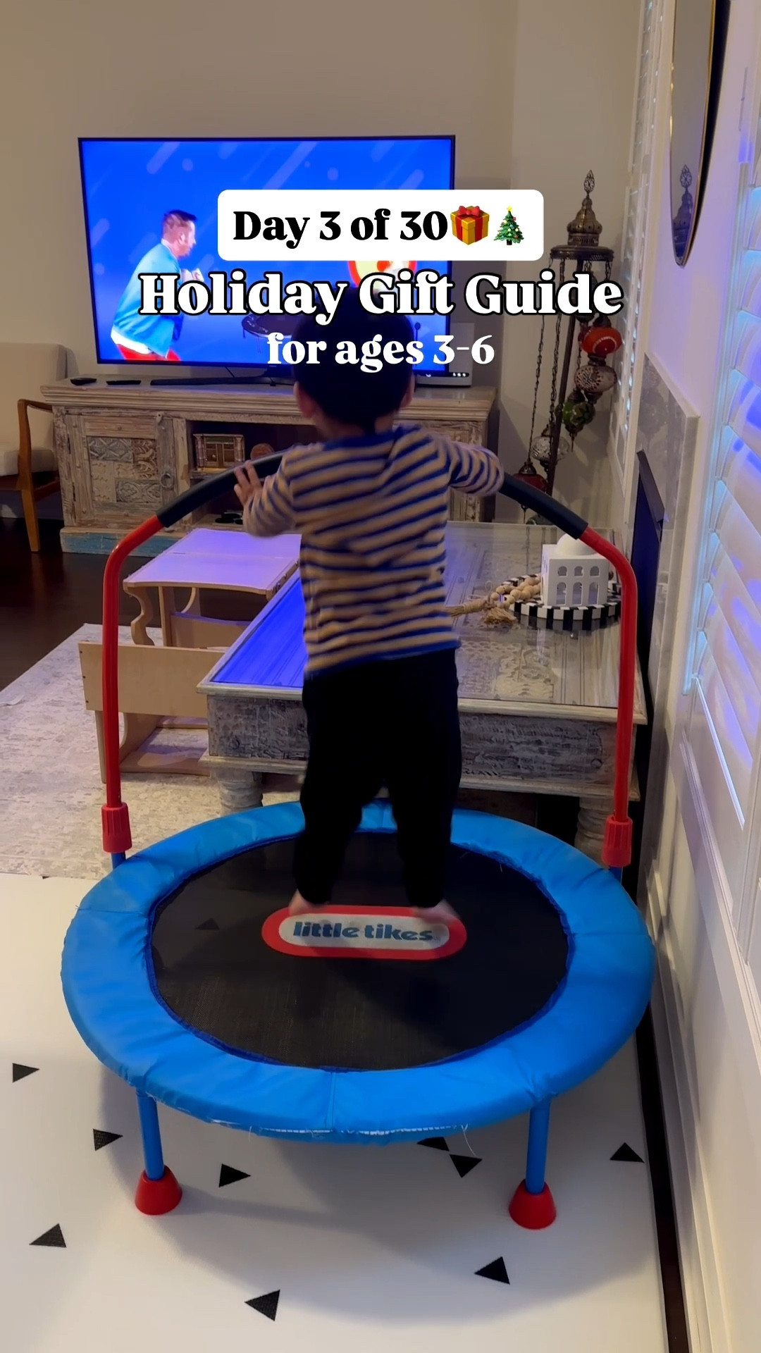The perfect gift for ages 3-6 🎁🎄

This 3-foot trampoline is easy to move so kids can bounce where ever they like any time they like to provide hours of bouncing fun! Also folds, so it’s easy to store away 

We’ve had this trampoline for 2 years, Z got it for his birthday and it’s been such a good investment ✌️

#holidaygiftideas #kidstoys #toys #littletikes #trampoline #toddlermusthaves #giftideas #christmasgiftidea #giftsforkids #giftguide #torontoblogger #toronto #torontomoms #yyzblogger #oakvillemoms #momtips @officiallittletikes 

holiday gift ideas, gift guide for little kids, christmas gifts for toddlers, toddler gift guide

#LTKgiftguide #LTKcanada #LTKkids