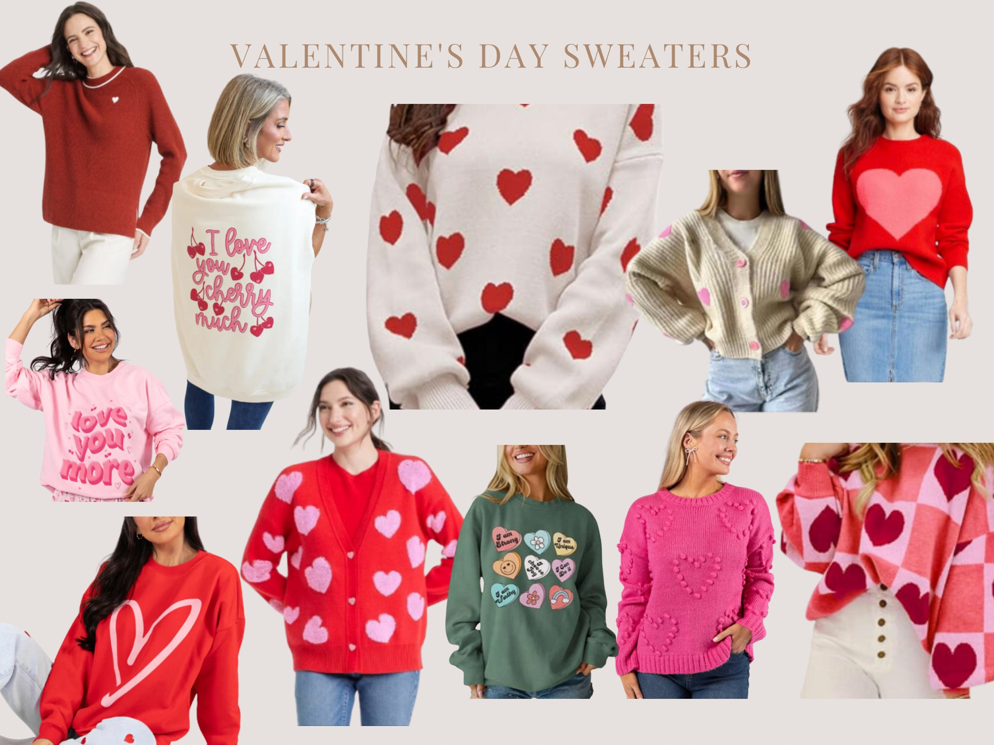 Valentine’s Day Sweaters and Sweatshirts 

#LTKSeasonal #LTKMostLoved #LTKParties