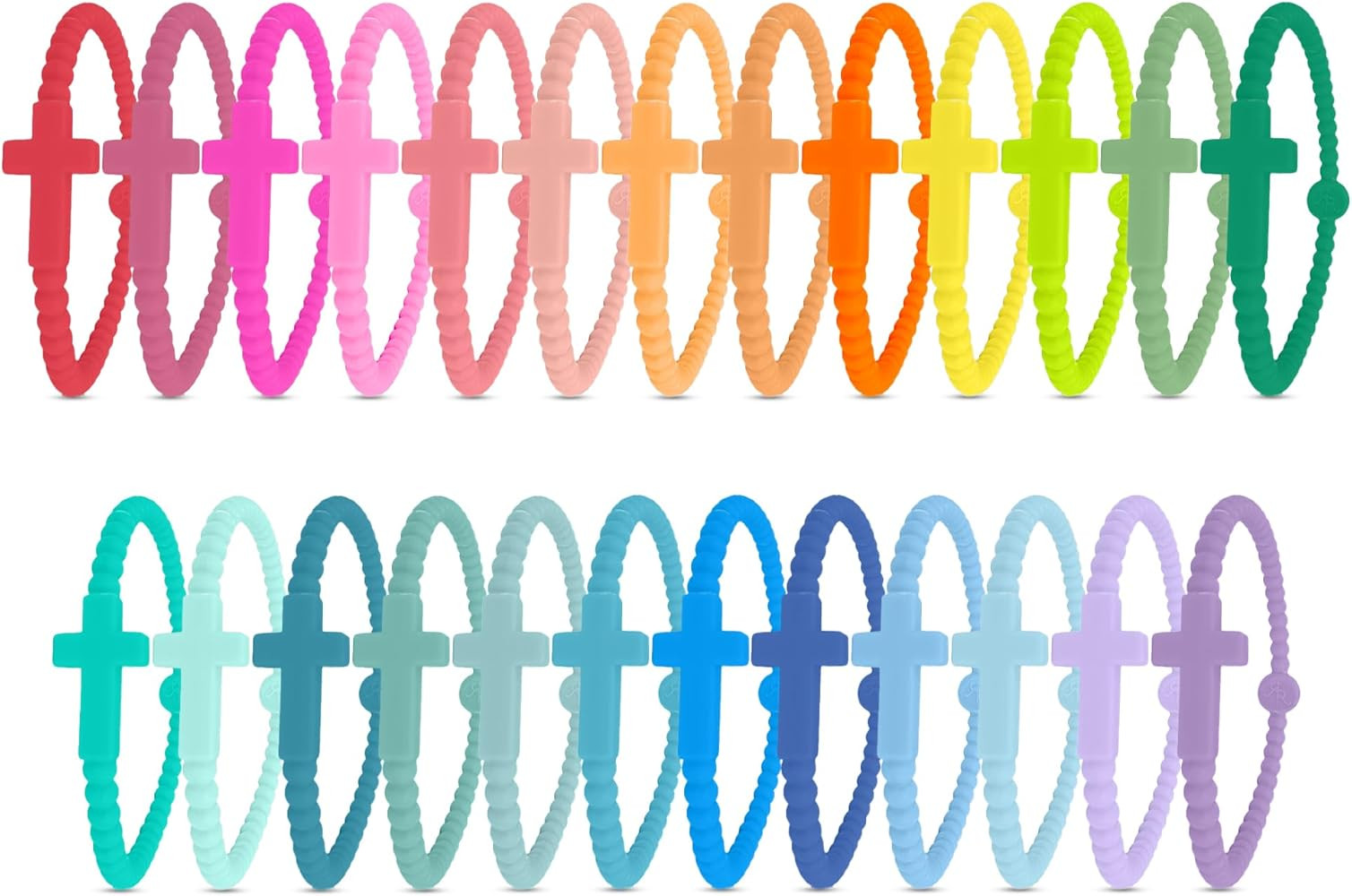 Ryan & Rose Jesus Bracelets - Cross Silicone Bracelet | Amazon (US)