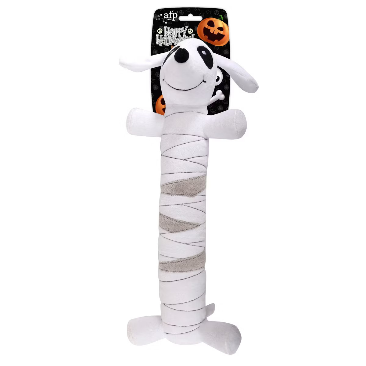 Allforpaws Happy Halloween Dog Toy Long Body Mummy Dog | Target