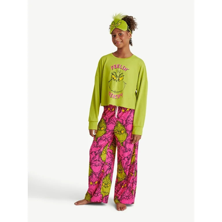Justice Girls Grinch Pajamas Set, Sizes 4-18 | Walmart (US)