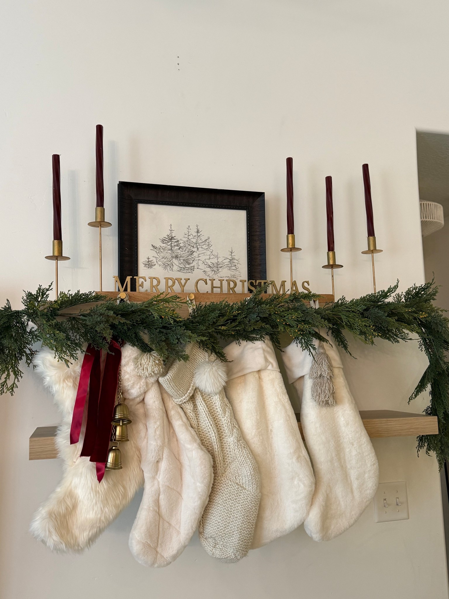 ✨✨✨✨

#christmasdecor #targetdecor #christmas #candels #garland #stockings 

#LTKHoliday #LTKootd #LTKGiftGuide