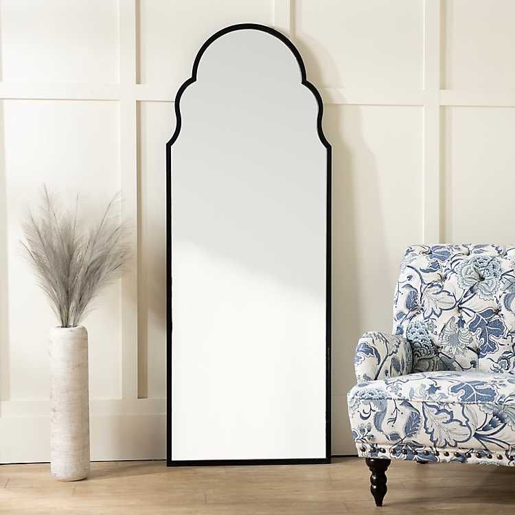 New! Maria Metal Black Arch Full Length Mirror | Kirkland's Home