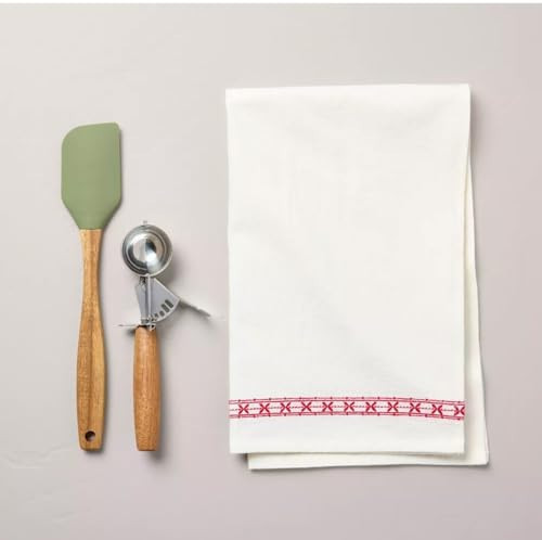Hearth & Hand with Magnolia 3pc Flour Sack Towel & Baking Gadgets Set | Amazon (US)
