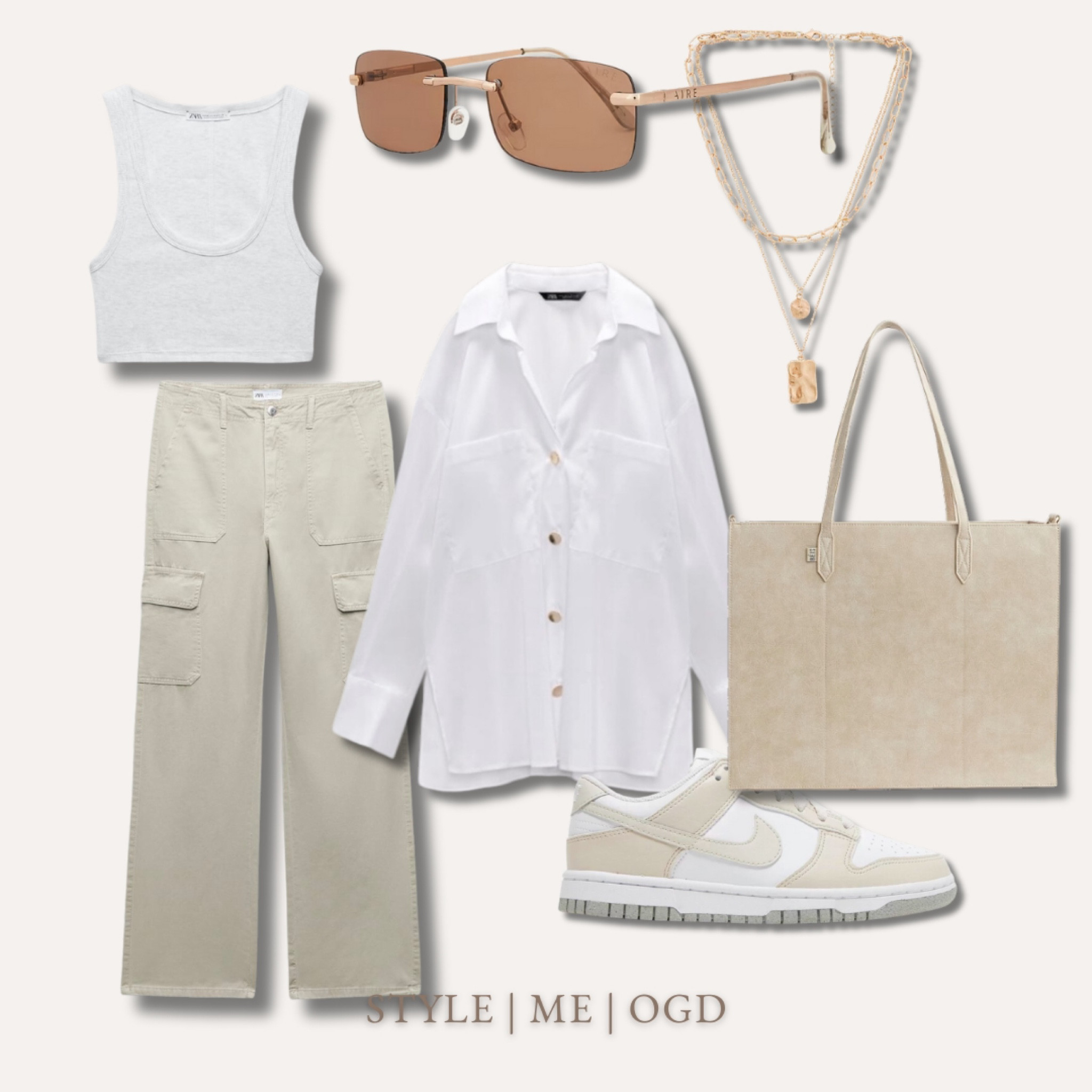 Neutral casual outfit, women’s neutral daytime outfit, beige aesthetic

#LTKFind #LTKstyletip #LTKworkwear