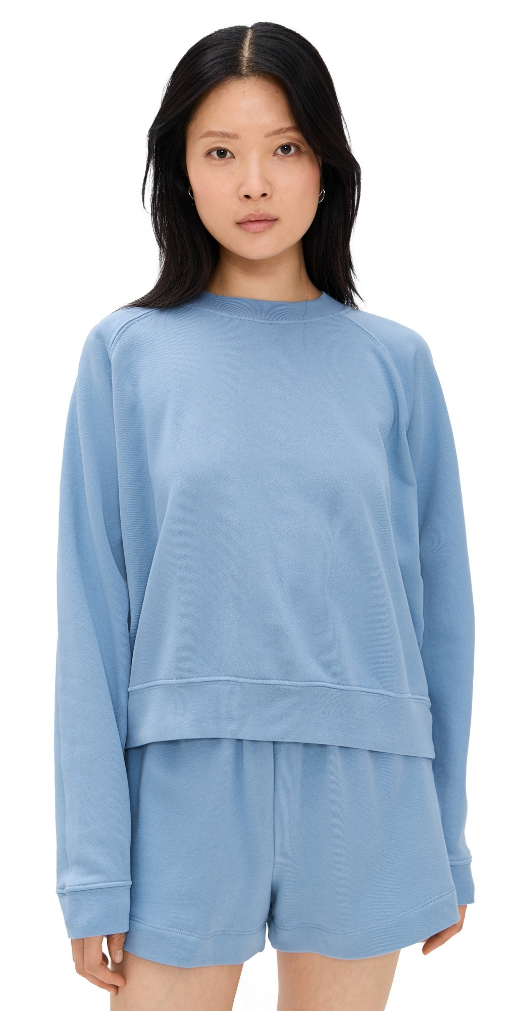 DONNI. The Eco-Terry Crewneck Sweatshirt Cornflower XXL | Shopbop