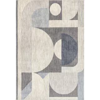 StyleWell Beckett Charcoal 6 ft. x 9 ft. Modern Geometric Area Rug GCEL04A-6709 - The Home Depot | The Home Depot