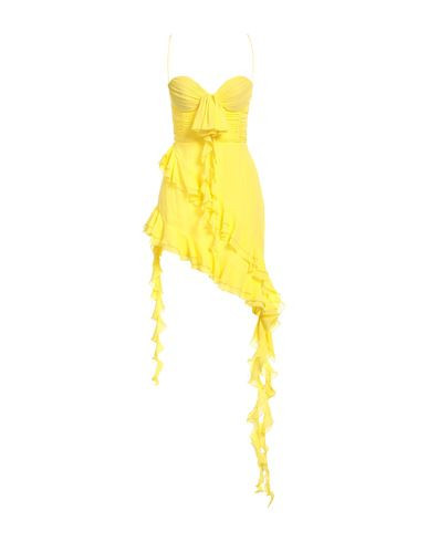 Alessandra Rich Woman Mini dress Yellow Size 4 Silk | YOOX (US)