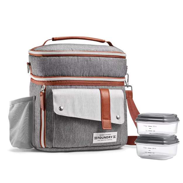 Fit & Fresh Foundry Wickenden Lunch Kit Set - Gray | Target