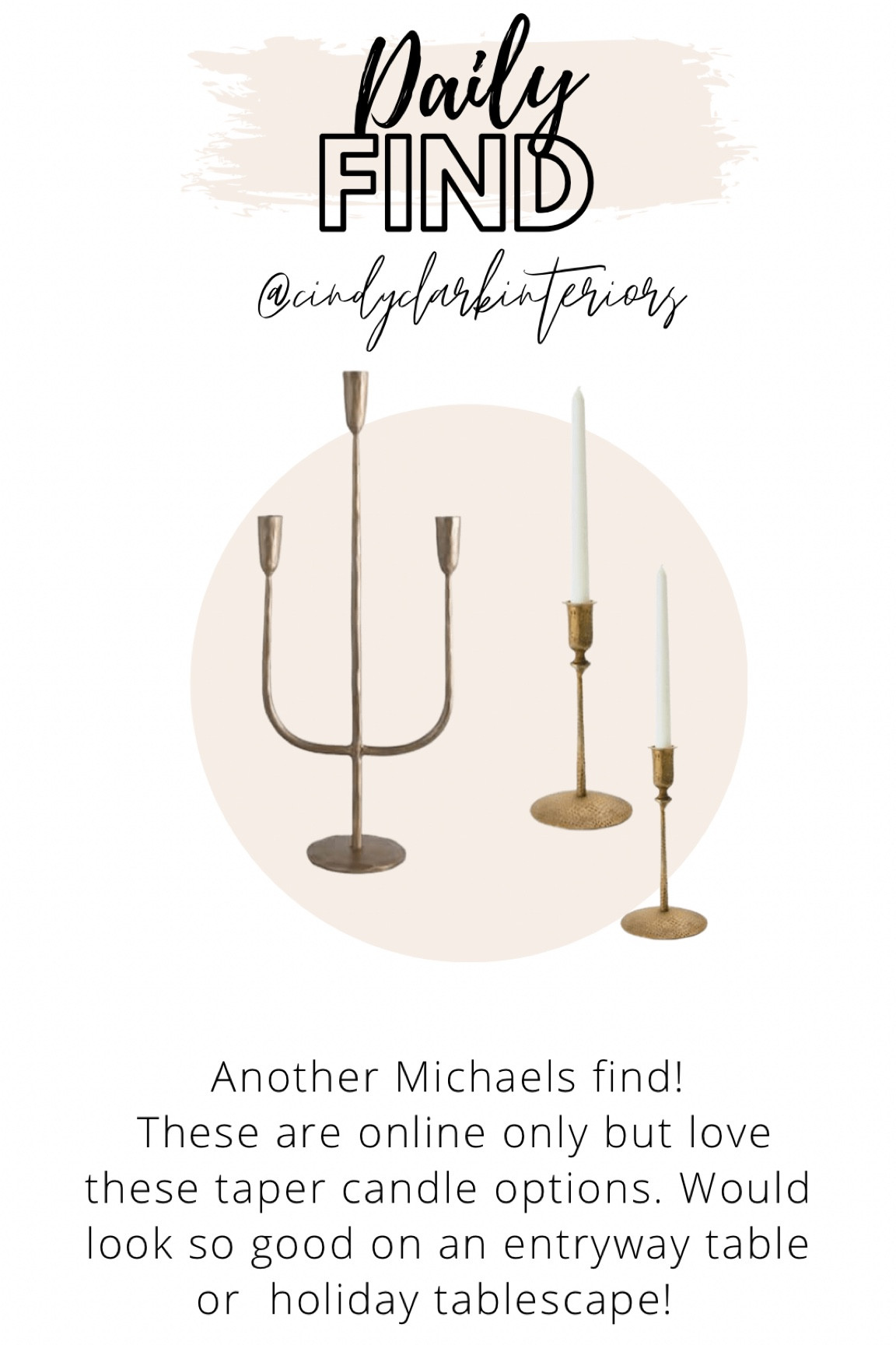 Love these taper candle holders!

Candelabra, taper holder, candlesticks, brass, holiday, fall

#LTKhome #LTKSeasonal