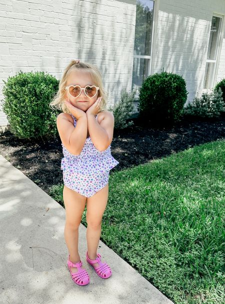 I wanna be squish when I grow up 😍😍 the cutest floral smocked swimsuit & pink jelly’s 😍😍

Target girls toddler THEBLOOMINGNEST 

#LTKSwim #LTKKids #LTKBaby