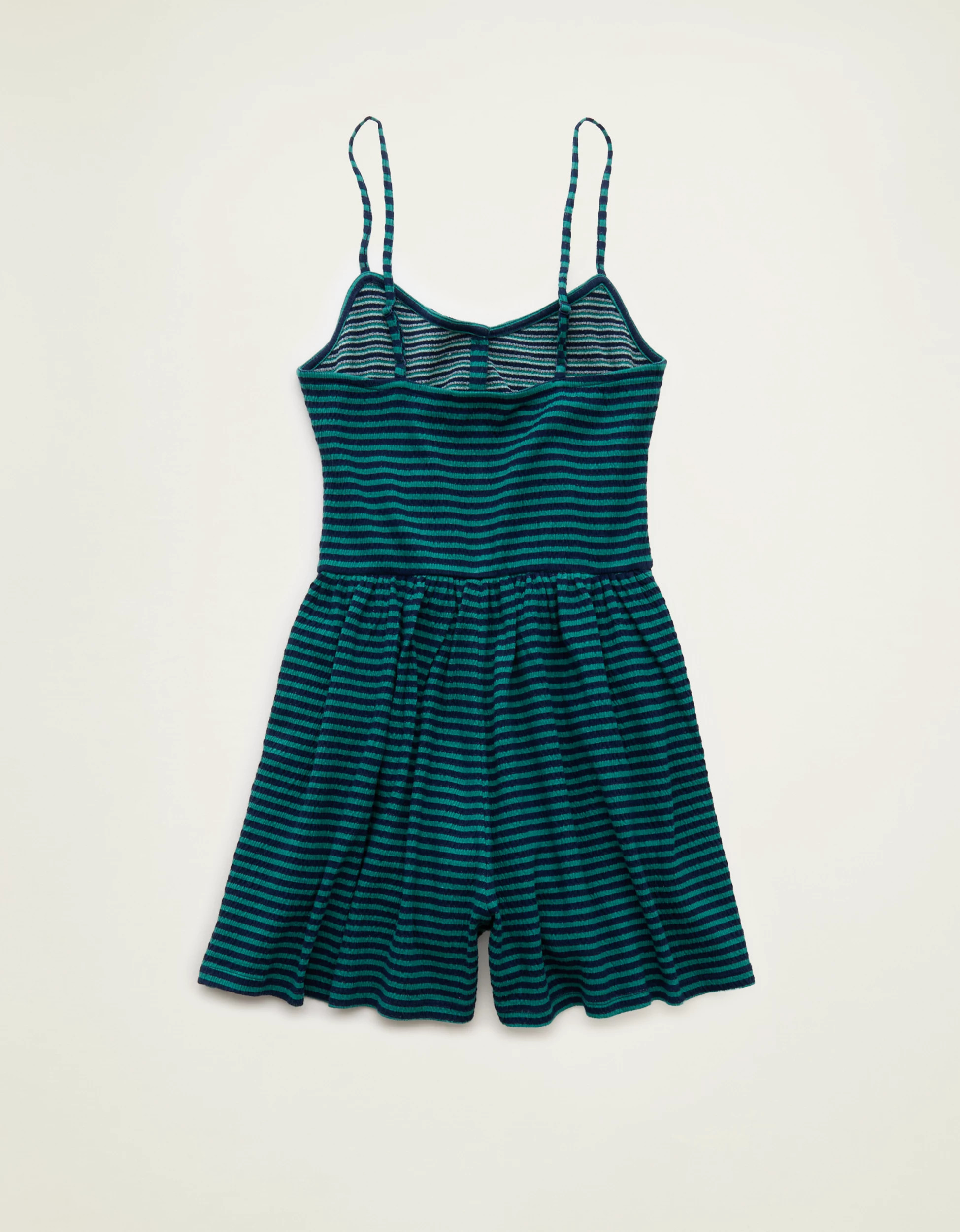 AE Button-Up Textured Knit Romper | American Eagle Outfitters (US & CA)