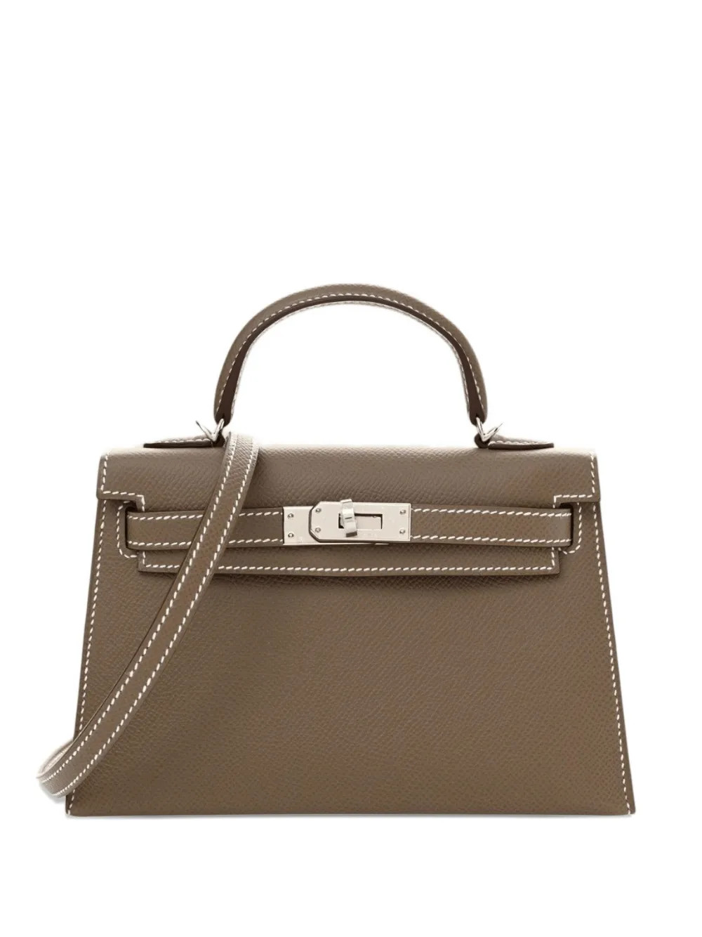 Hermès Pre-Owned 2024 Mini Kelly Sellier 20 Epsom Tote Bag | Brown | FARFETCH | Farfetch Global