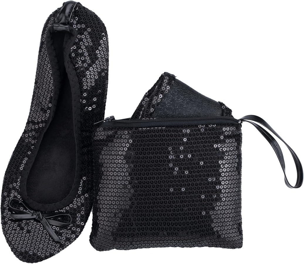 Women's Foldable Ballet Flats – Portable Flat Shoes for Travel and Wedding that Fit in Your Pur... | Amazon (US)