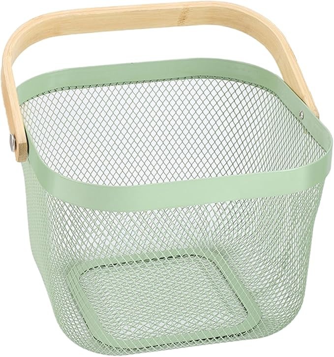 Metal Mesh Steel Basket, Storage Organizer Basket Multi-functional Hanging Kitchen Basket Fruit B... | Amazon (US)