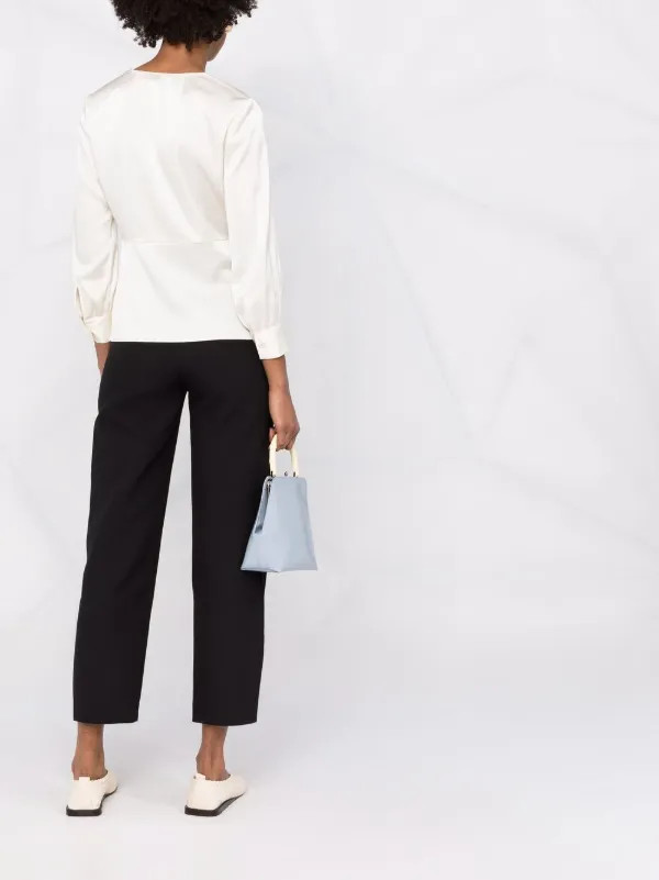 satin twisted blouse | Farfetch (RoW)