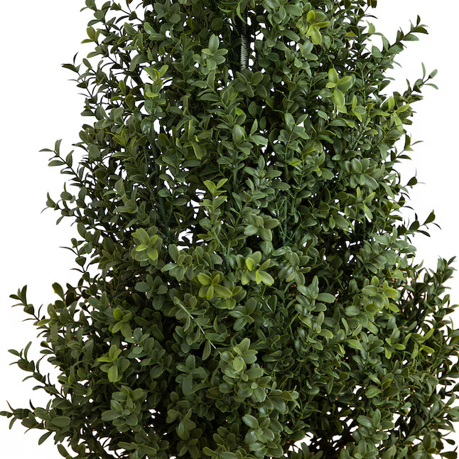 Nearly Natural 48-in Green Indoor/Outdoor Floor Boxwood Artificial tree | Lowe's