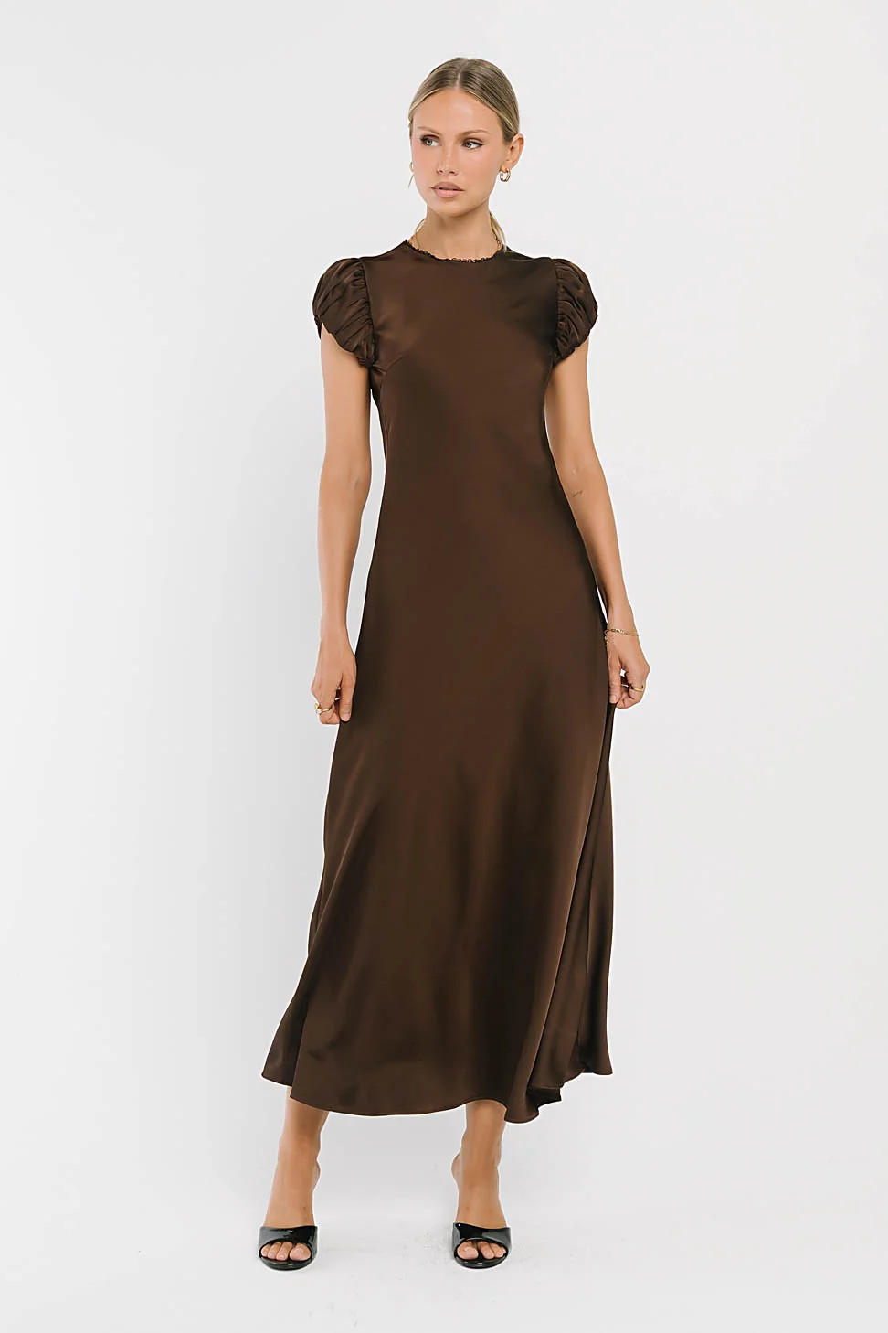 Ellianna Maxi Dress in Dark Brown | Böhme US
