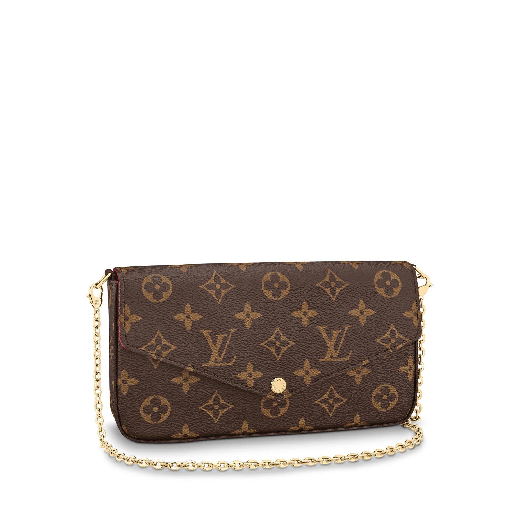 Women's Louis Vuitton Pochette Felicie Monogram (Without Accessories) Lining in Fuchsia | StockX