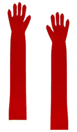 Long Gloves in Tiger Red | Revolve Clothing (Global)